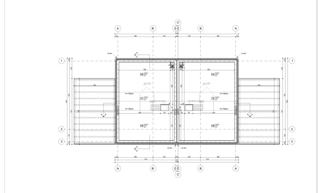 Rzut poddasza domu bliźniaczego Encanto: 12,04 m² przestrzeni do własnej aranżacji pod wiązarami dachowymi